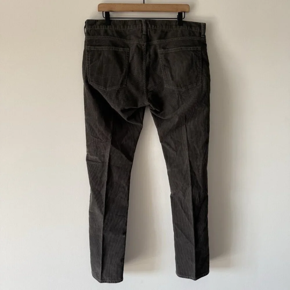 J.Crew‎ 484 Slim Fit Corduroy Pants Mens W36 L32 Gray Everyday Casual Travel